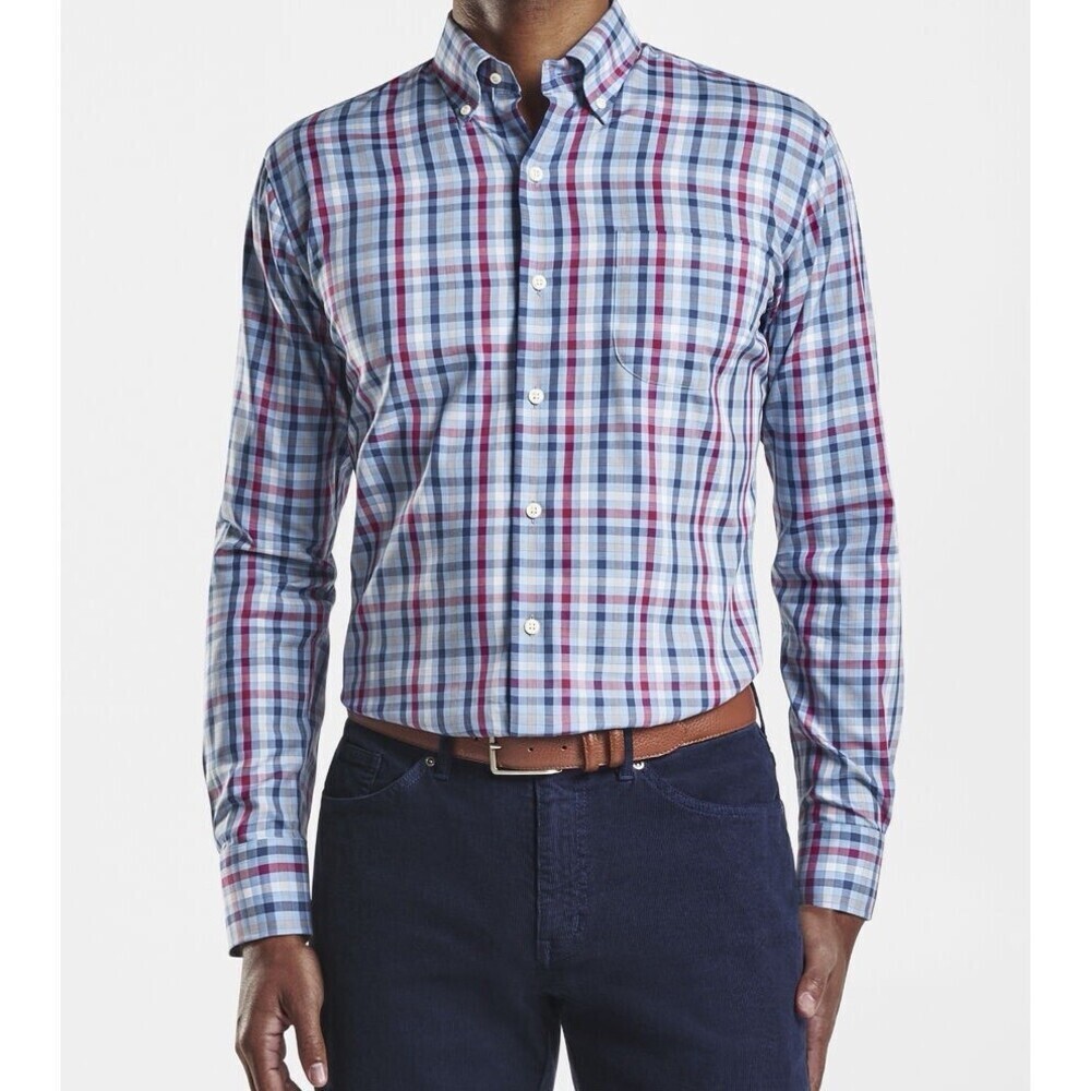 Peter Millar Crown Ease Phillip Sport Shirt Mens Size L Classic Fit ( New) (M1)